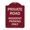 Signmission Reserved Parking Private Road Resident Parking Heavy-Gauge Aluminum Sign, 24" x 18", BU-1824-23043 A-DES-BU-1824-23043 - alternate 1